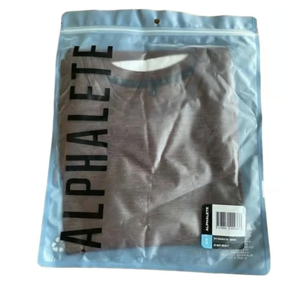 Alphalete Hero Seamless Tee Short Sleeve in Sparrow Crew Neck Shirt - Picture 3 of 3